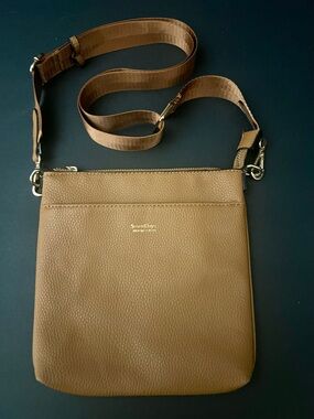 Seven Days (Lifestyle & Dreams)  Vegan Leather Tan Crossbody NWOT
